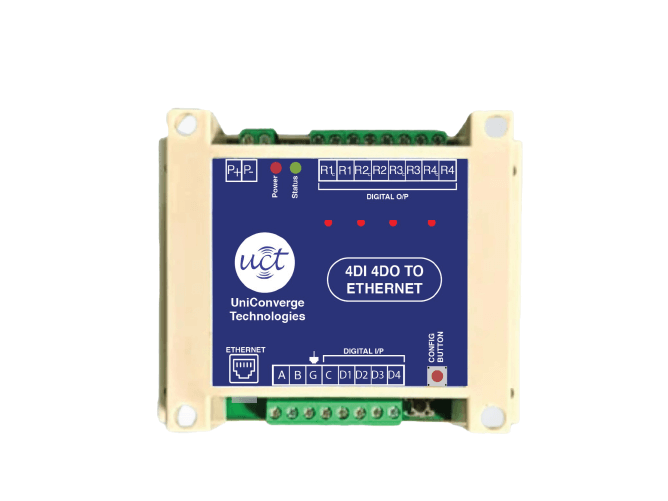 4DI 4DO Ethernet Remote I/O Modbus TCP Module