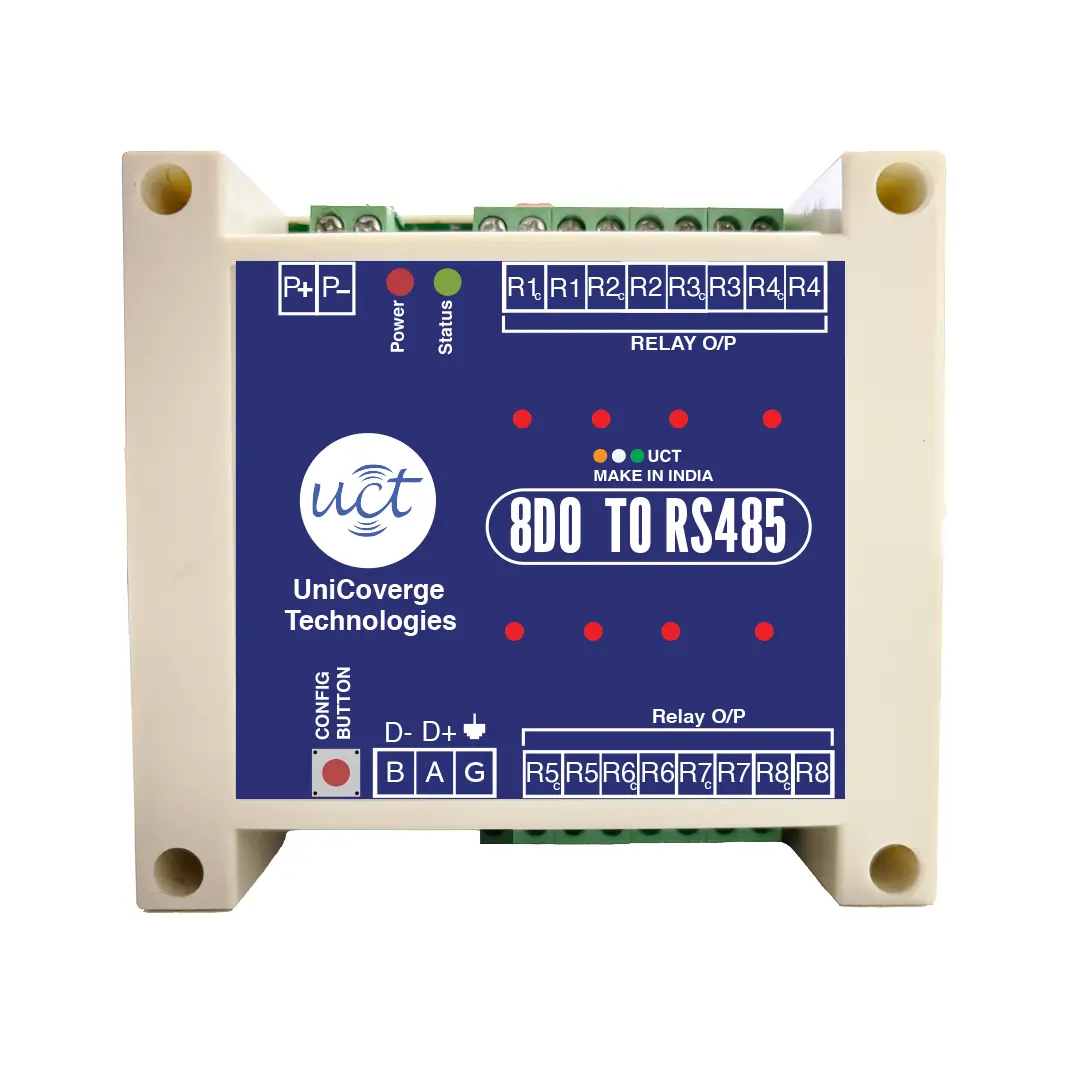 8 Digital Output to RS485 Modbus RTU Module