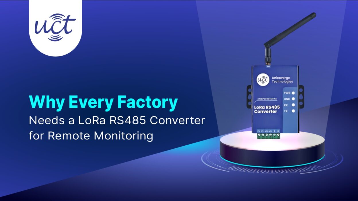 LoRa RS485 Converter for remote monitoring in factories by Uniconverge Technologies